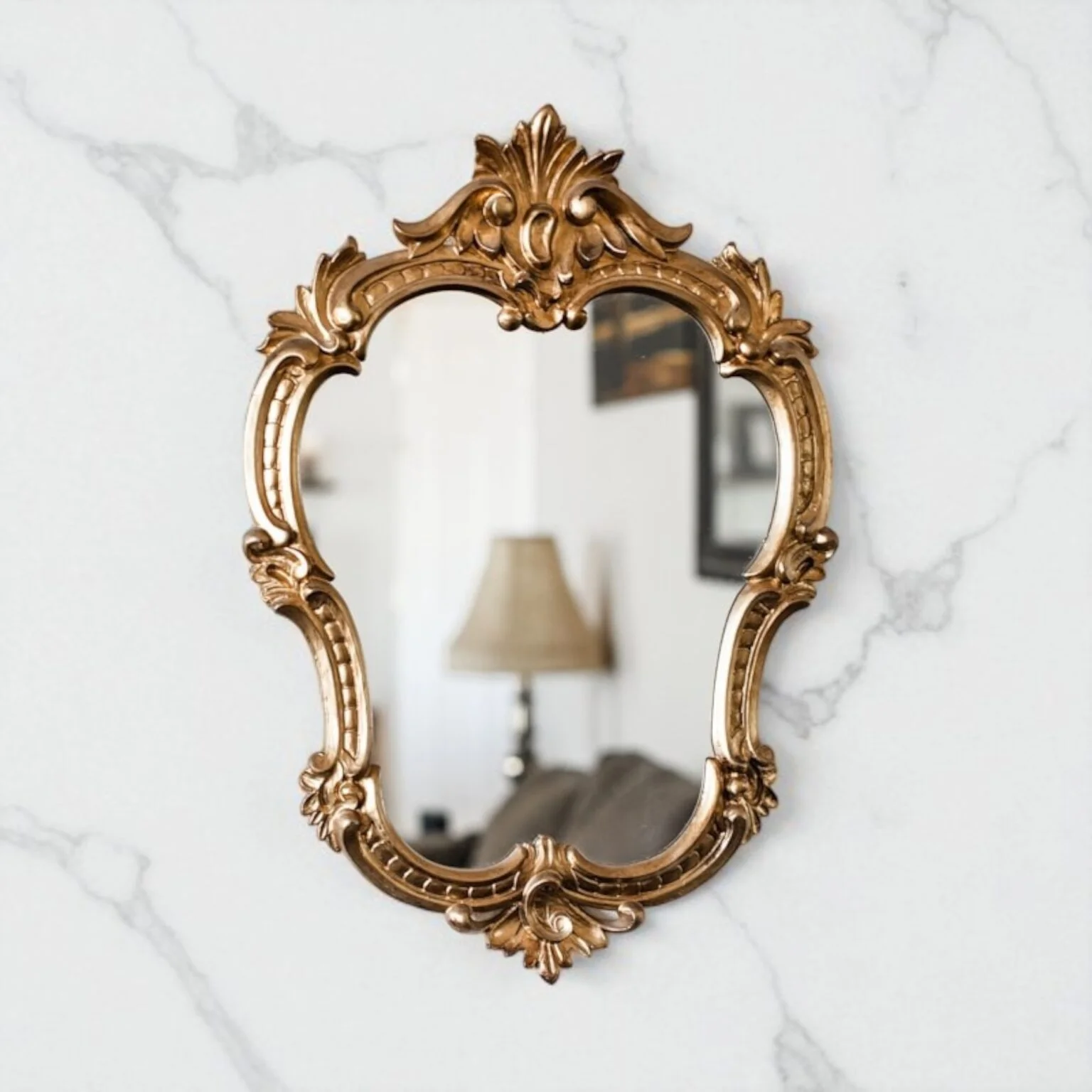 Antique glass wall Mirror