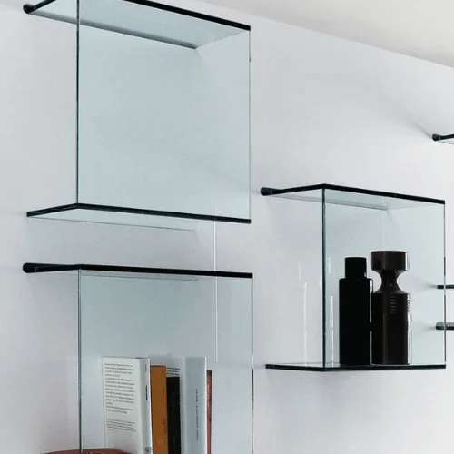Wall-Mounted Glass Shelf