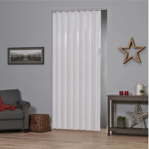 White color PVC folding door