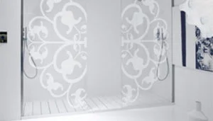 Sandblasted Glass design Strickers