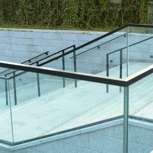 Glass Handrail Stairs